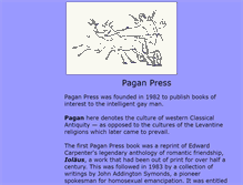 Tablet Screenshot of paganpressbooks.com
